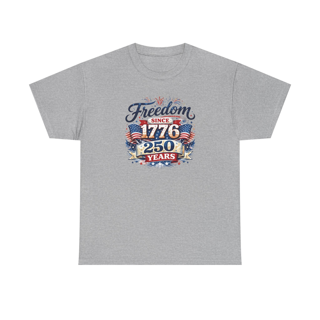 Freedom Since 1776, 250 Men's Patriotic July 4th Tee