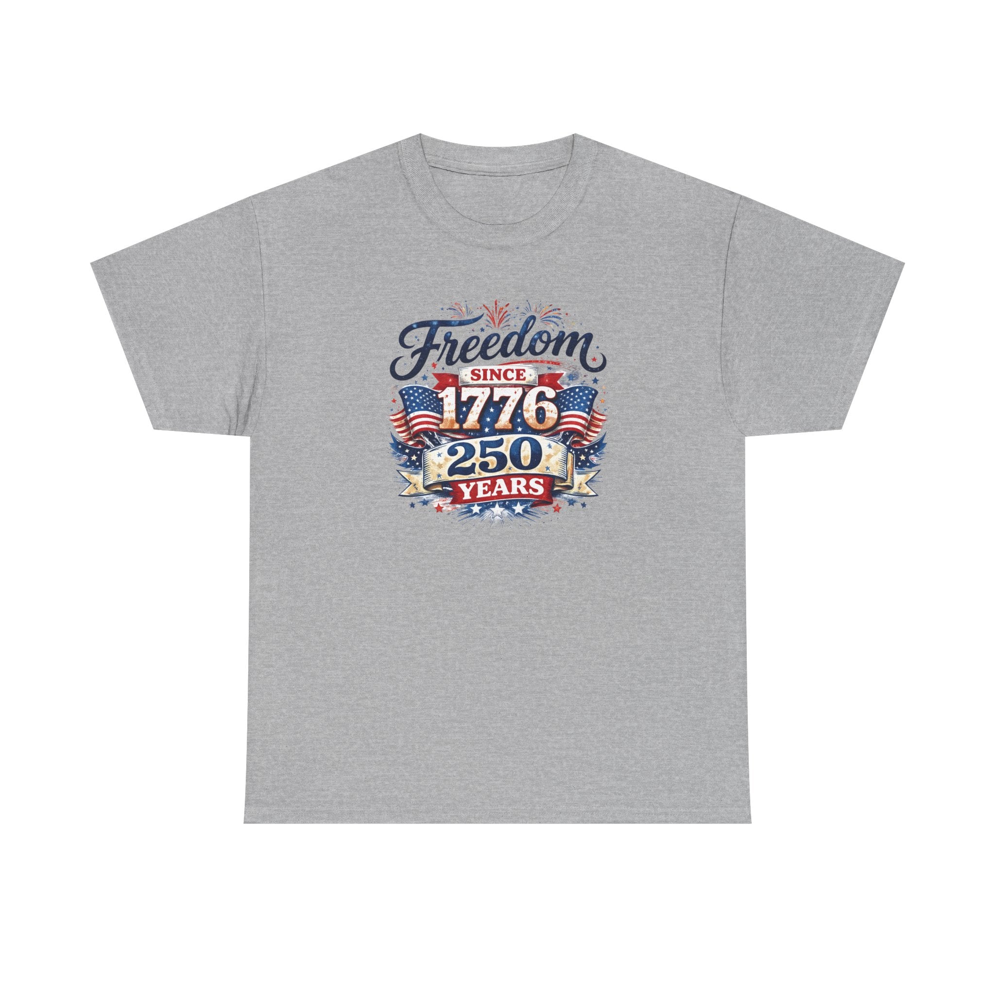 Freedom Since 1776, 250 Men's Patriotic July 4th Tee