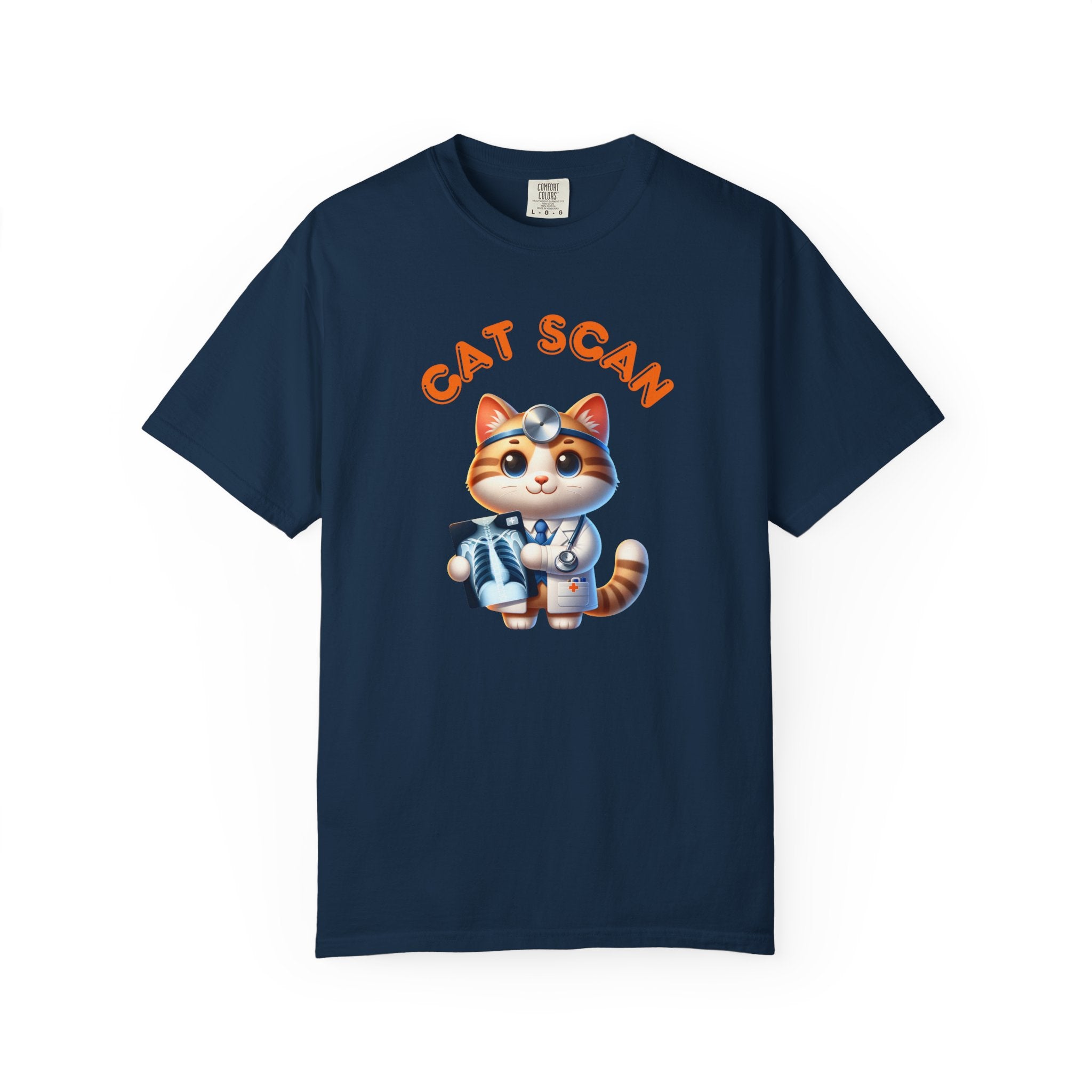 Cat Scan T-Shirt, Funny Cat Tee, Unisex Graphic Shirt, Cat Lover Gift, Animal X-Ray Tee