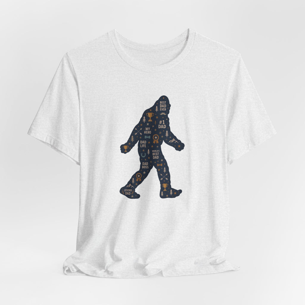 Best Dad Bigfoot Silhouette T-Shirt — Father’s Day Bigfoot Tee