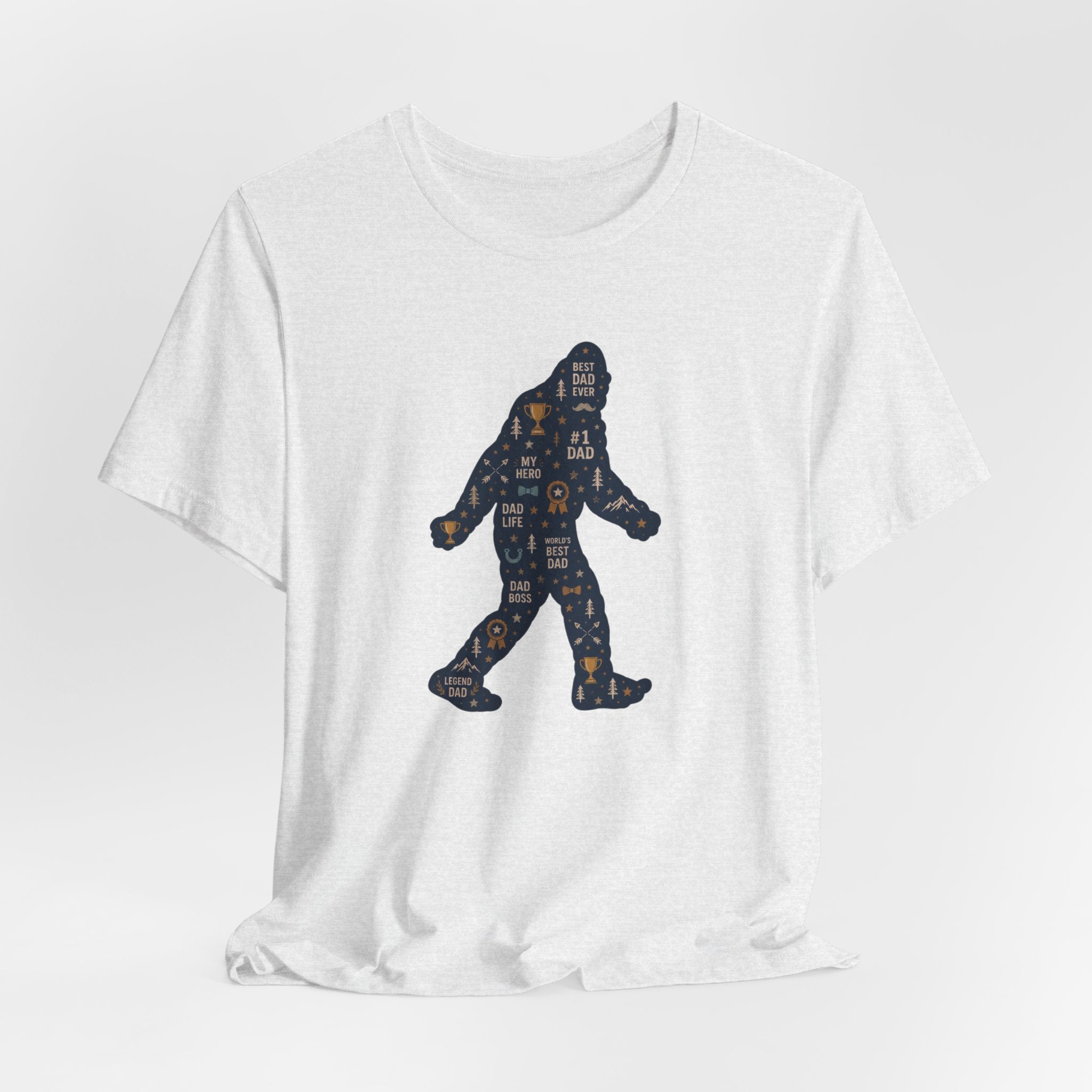 Best Dad Bigfoot Silhouette T-Shirt — Father’s Day Bigfoot Tee