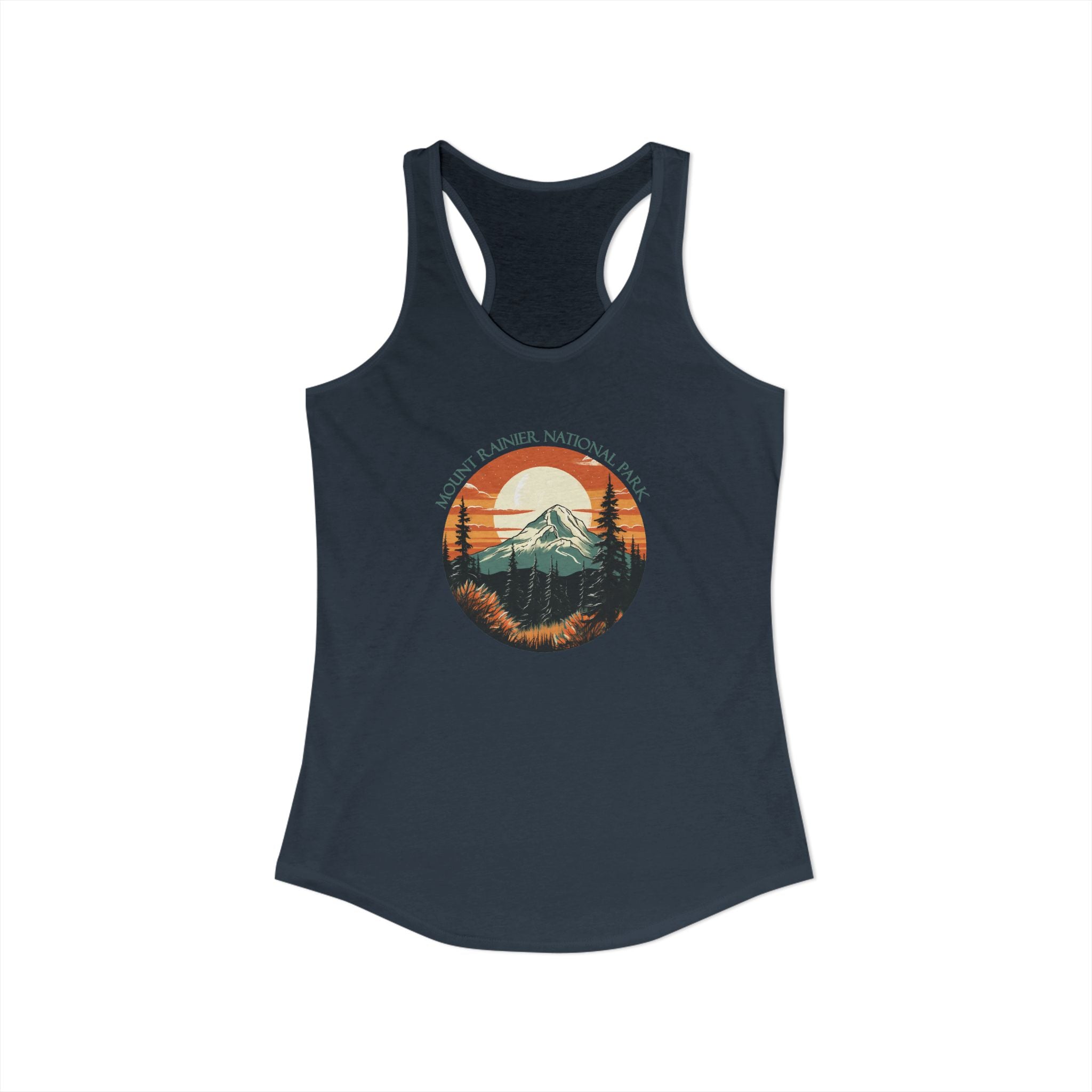 Mt Rainier,Women's Ideal Racerback Tank, 5 colors