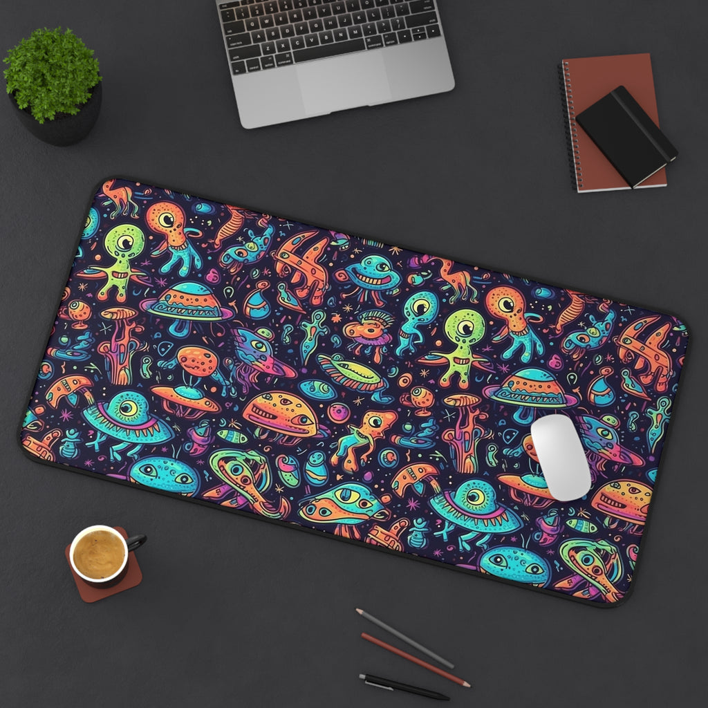 Far Out Alien Desk Mat, 2 sizes