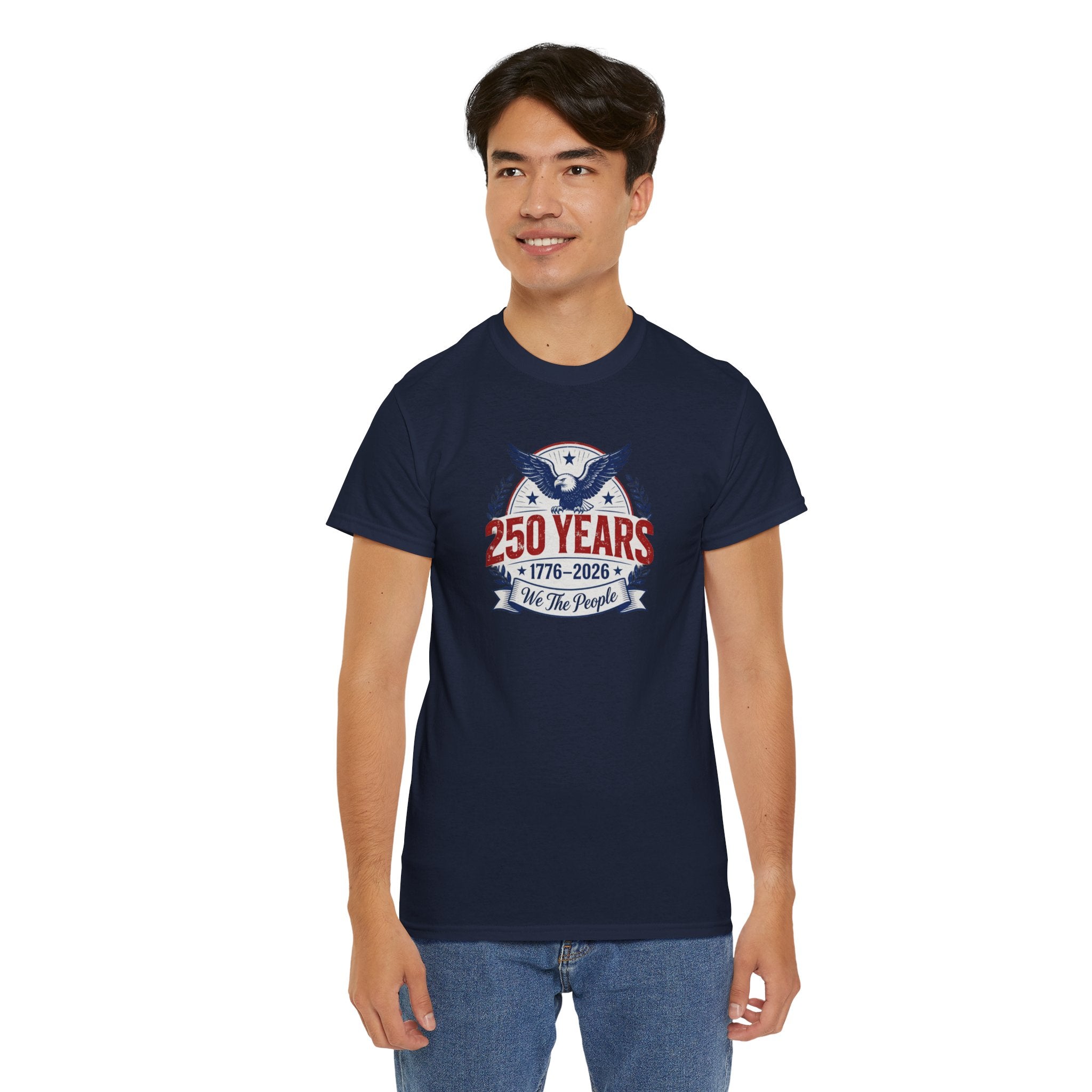 250 We the People Eagle T-Shirt — Patriotic July 4th Tee