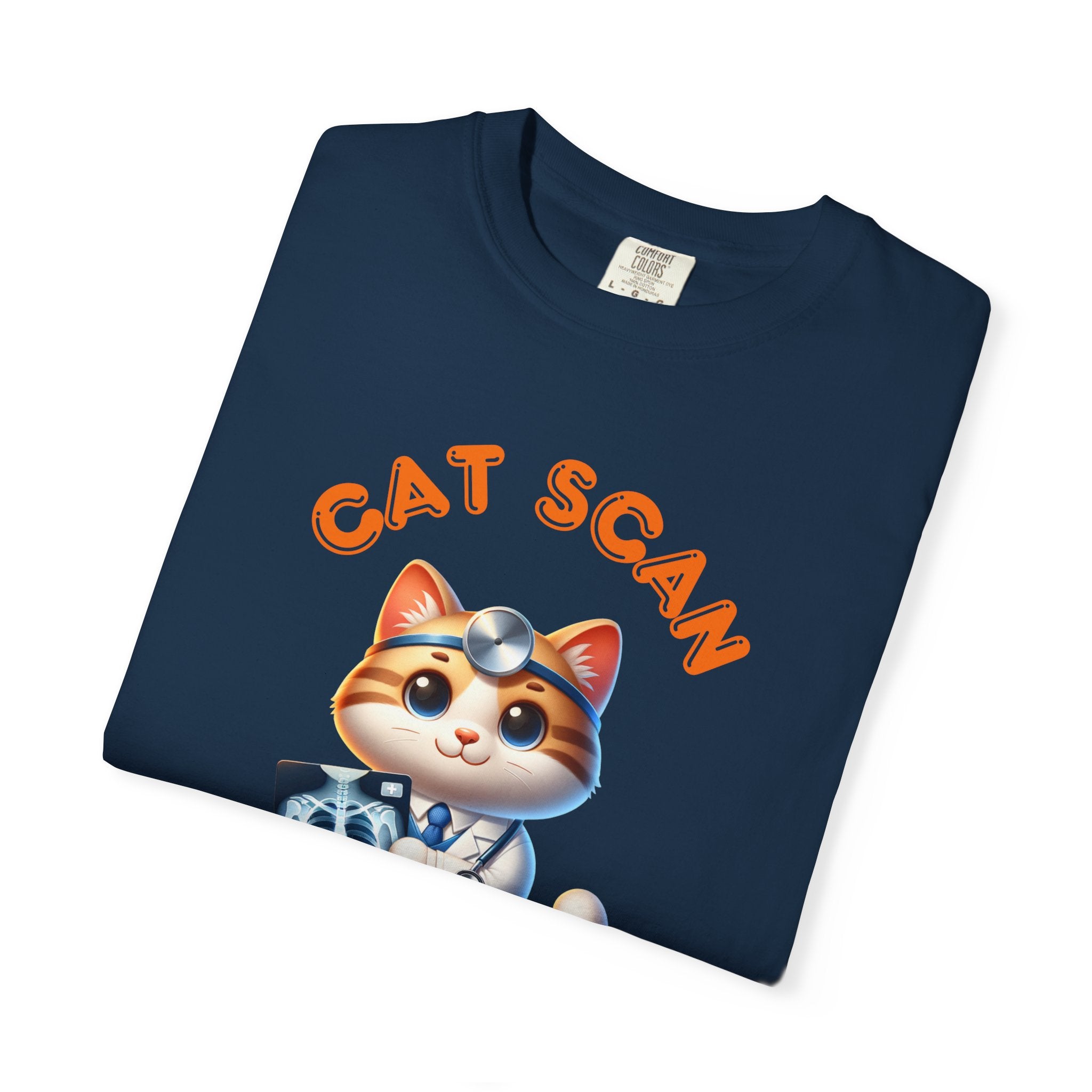 Cat Scan T-Shirt, Funny Cat Tee, Unisex Graphic Shirt, Cat Lover Gift, Animal X-Ray Tee