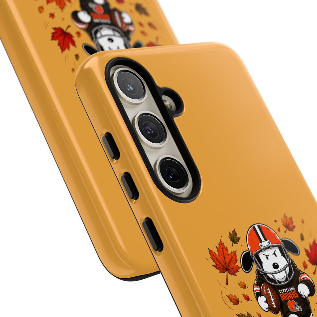 Cleveland Browns Fall Snoopy Touchdown Phone Case, 55 Sizes