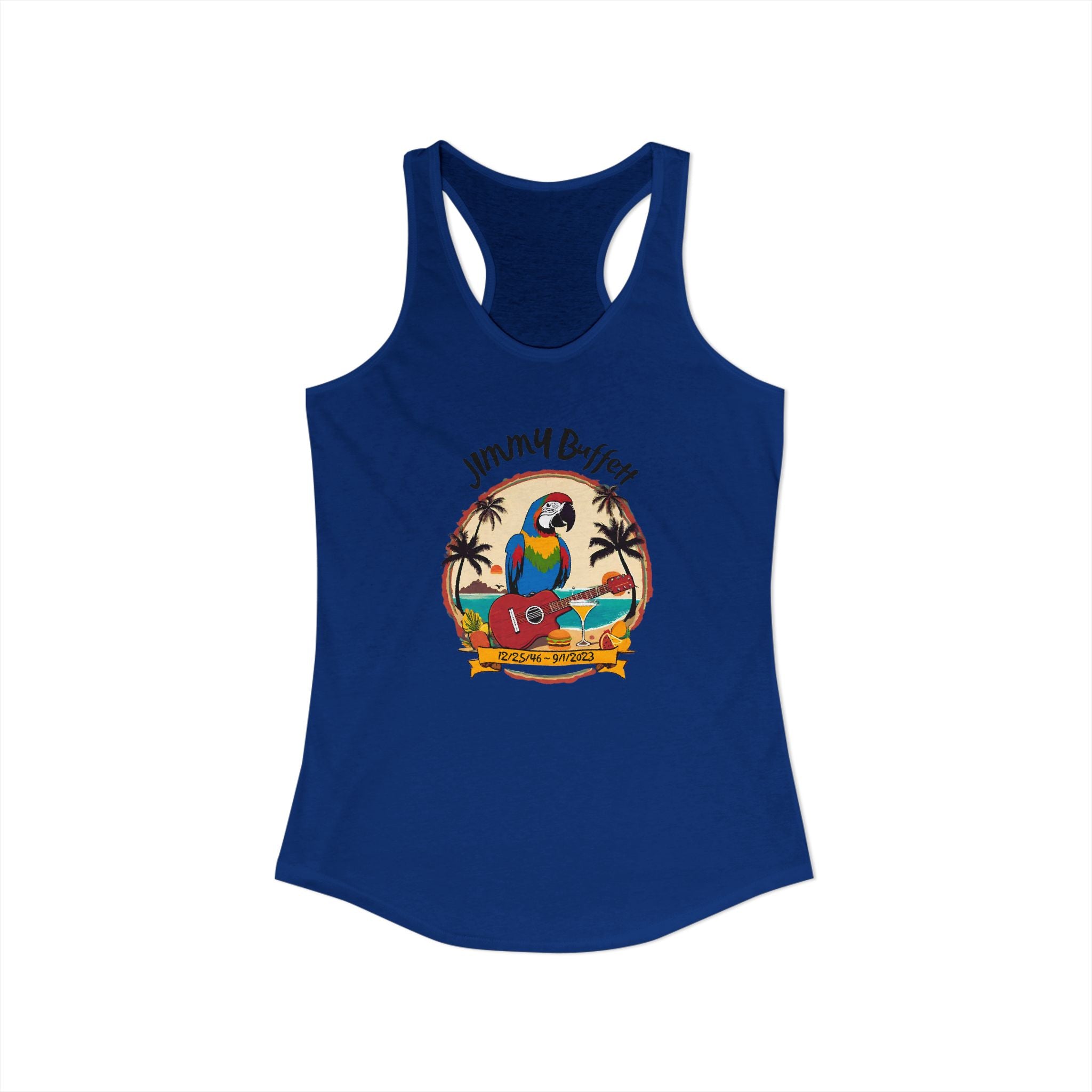 Jimmy Buffett Tribute Tank, Women's Ideal Racerback Tank