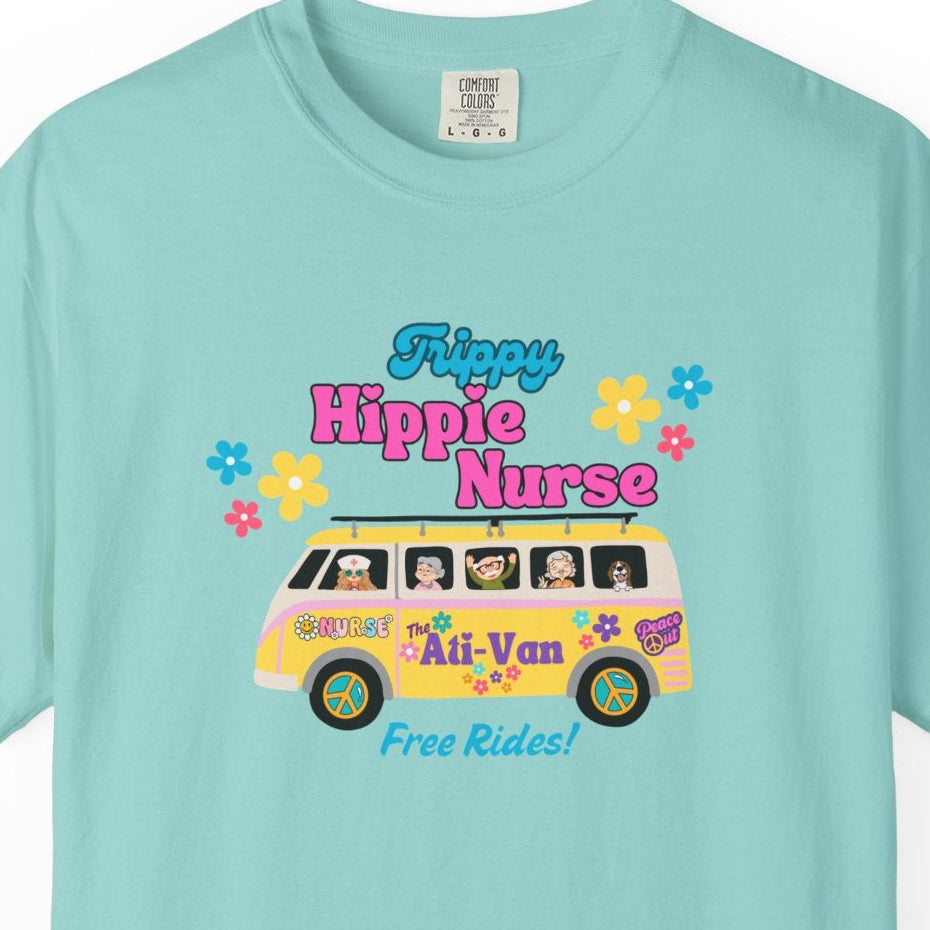 Funny Nurse T-Shirt, Ati-Van Ride, Unisex Tee, 100% Cotton, Nurse Gift, Soft Nurse T-Shirt