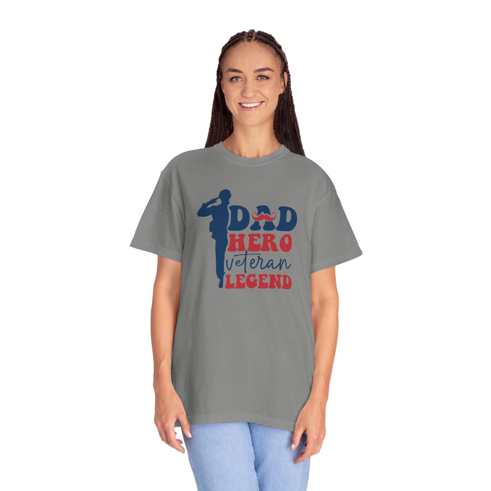 Dad Hero Veteran Legend T-Shirt, Father's Day Gift, Patriotic Shirt, Military Dad Tee, Family Man Top