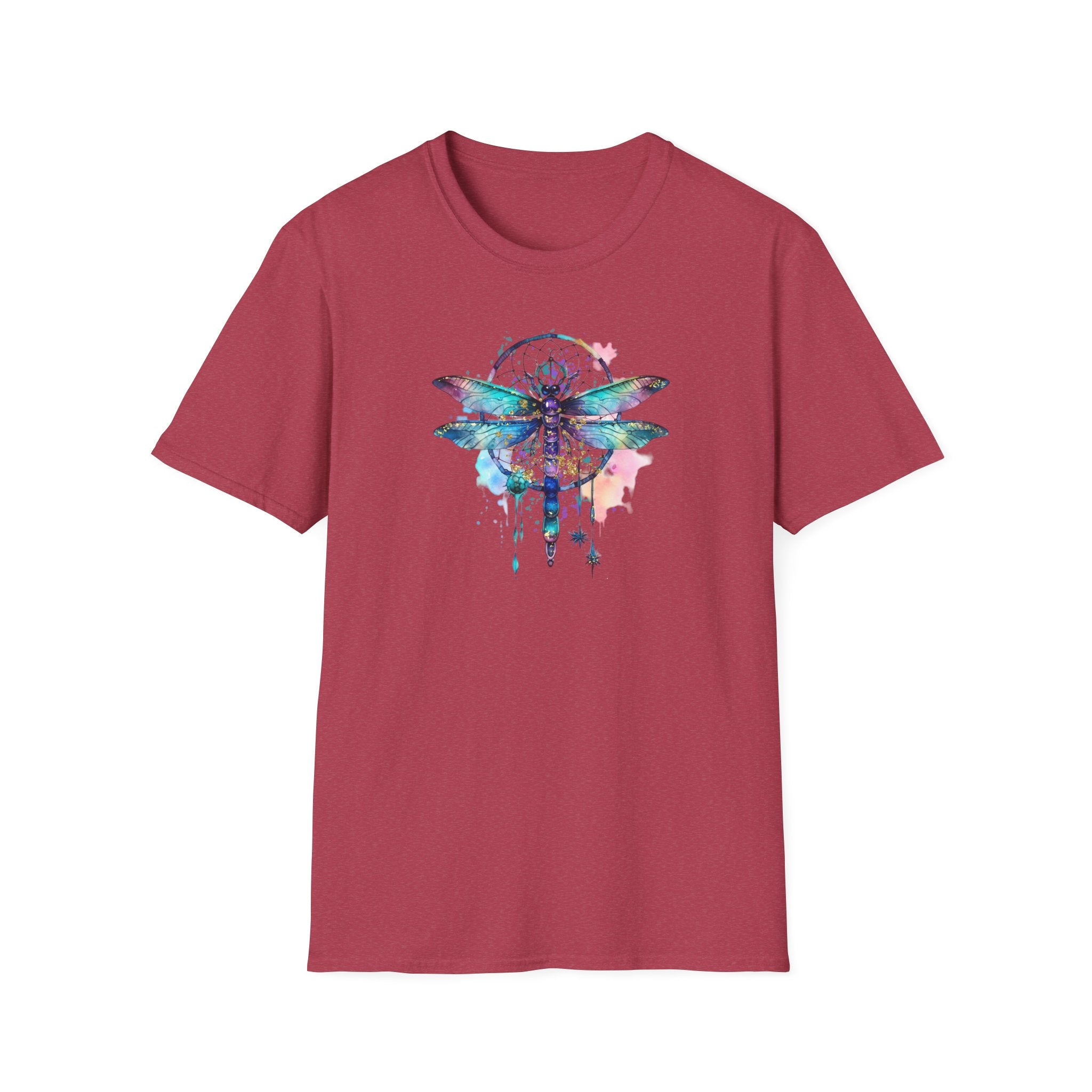 Dreamy Dragonfly T-Shirt, Bohemian Tee, Nature Lover Gift, Summer Outfit, Eco-friendly Apparel, Festival Wear, Unique Graphic Tee