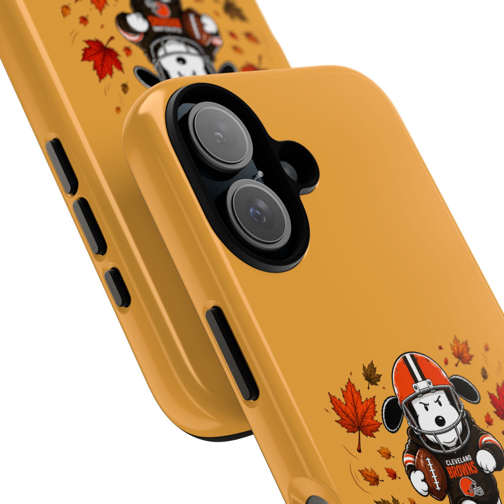 Cleveland Browns Fall Snoopy Touchdown Phone Case, 55 Sizes