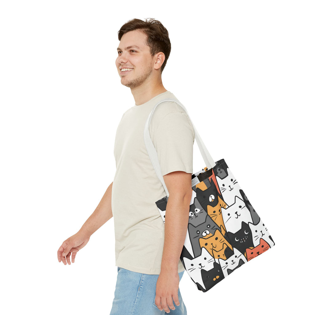 Cat Face Tote Bag, 3 Sizes
