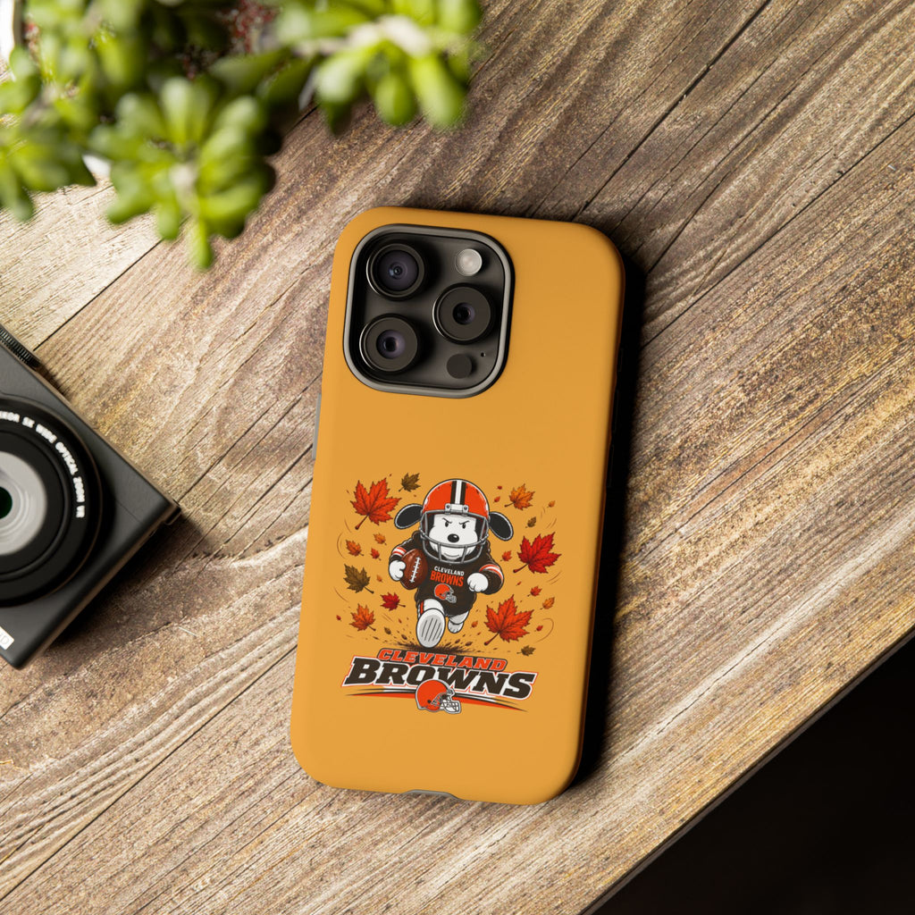 Cleveland Browns Fall Snoopy Touchdown Phone Case, 55 Sizes