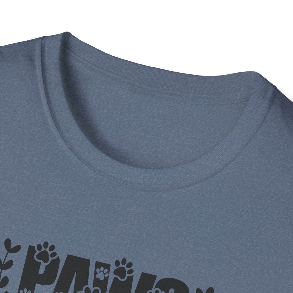 Paw Print T-Shirt - "Paws and Enjoy the Little Things", Pet Lover Gift, Animal Theme Apparel, Dog Owner Shirt, Cute Casual Tee