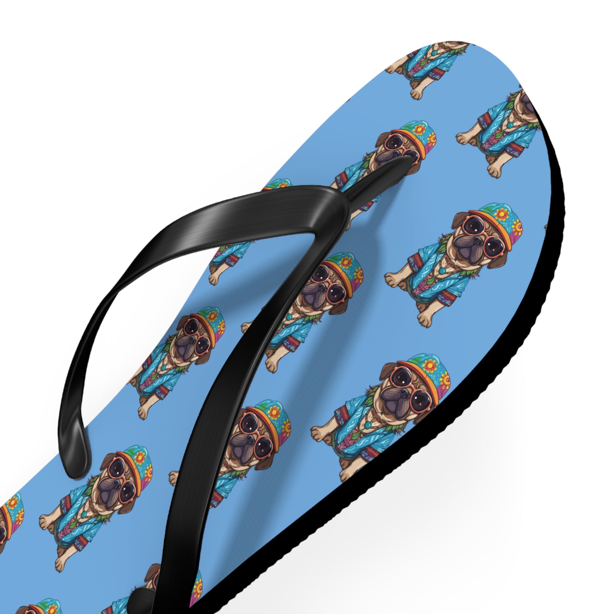 Hippie Pug Flip Flops