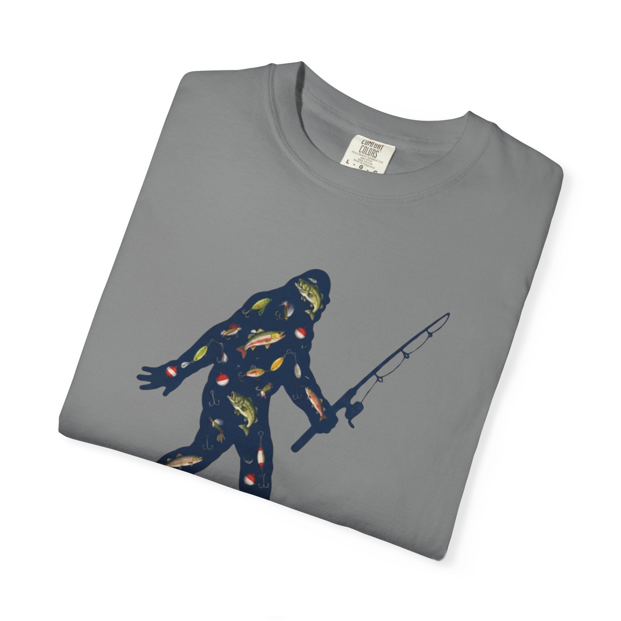 Bigfoot Fishing T-Shirt Father's Day Gift
