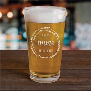 Bridal Party Beer Glass