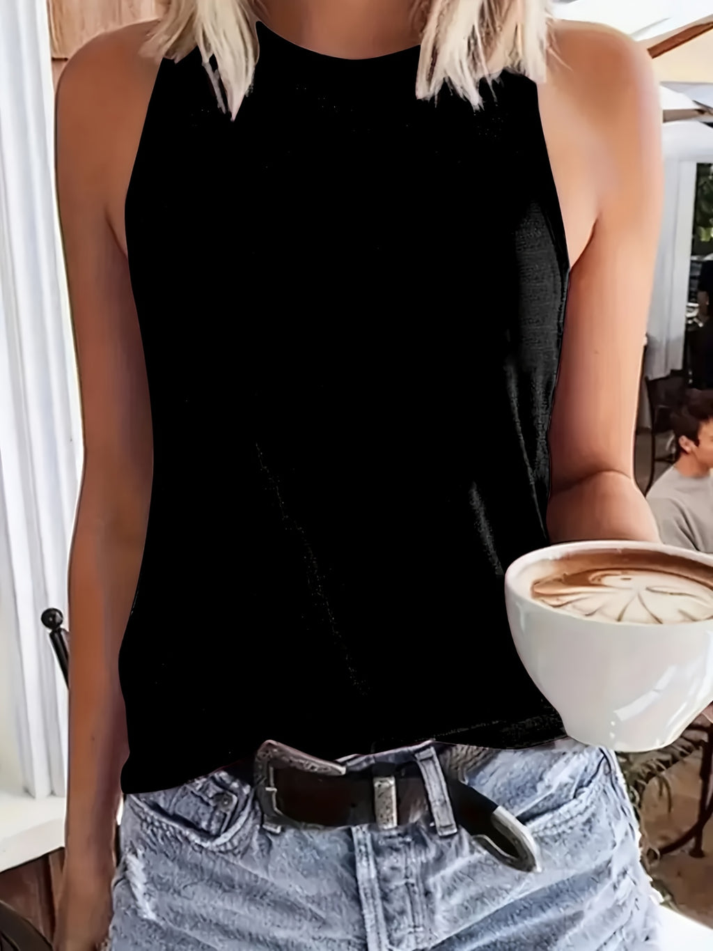 Faith Freedom 250 Years Eagle Cross Letter Creative Print Women's Casual Tank Top, Round Neck Tank, Machine Washable, Simple and Versatile, Breathable for Comfortable Spring and Summer Wear