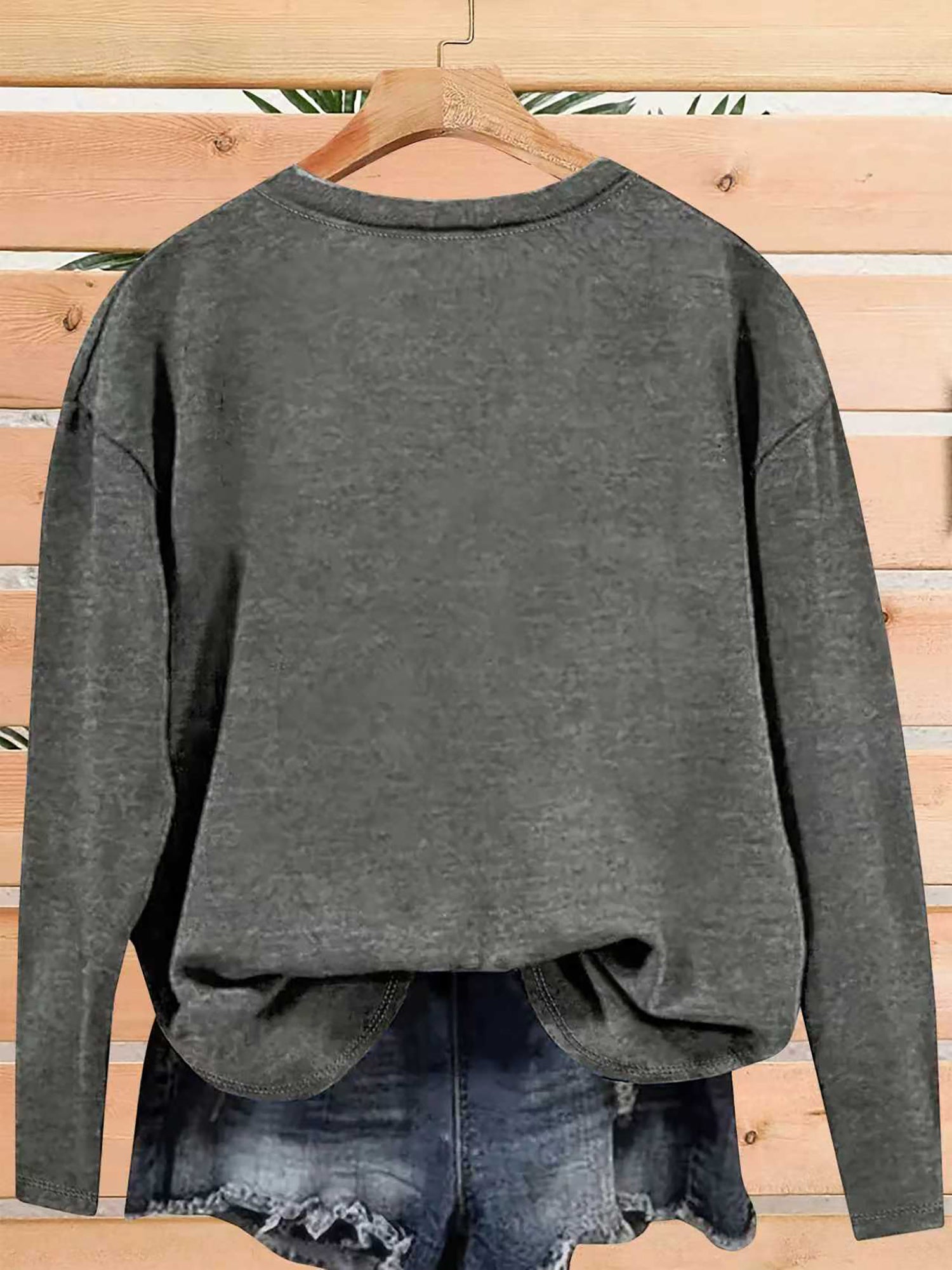 Women’s Thanksgiving Turkey Long-Sleeve Loose-Fit Top