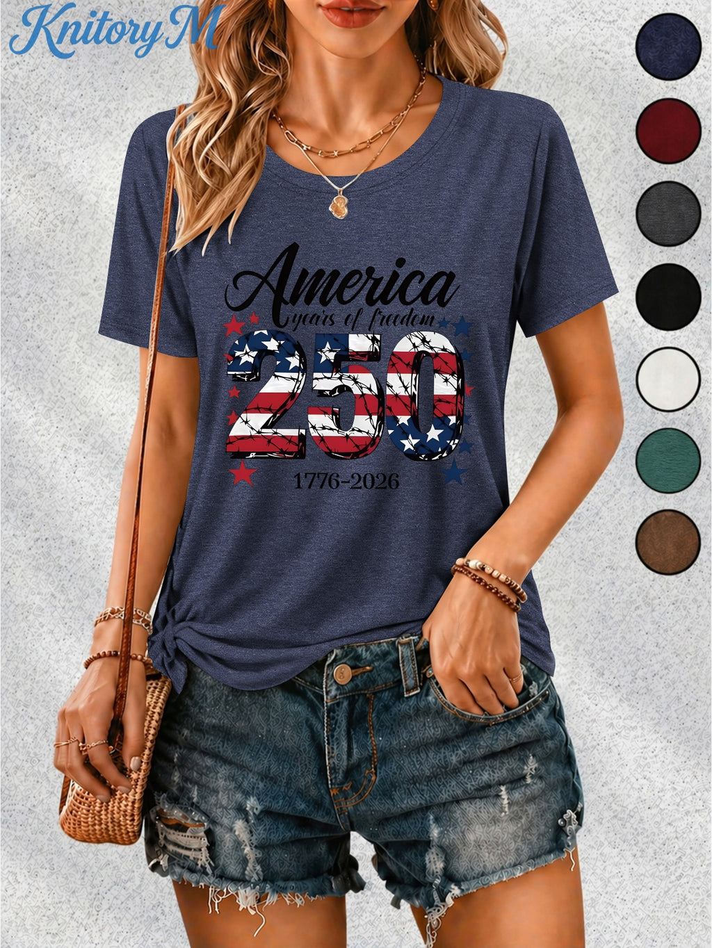 Women's T-shirt, 250th Anniversary Celebration, Independence Day Tee