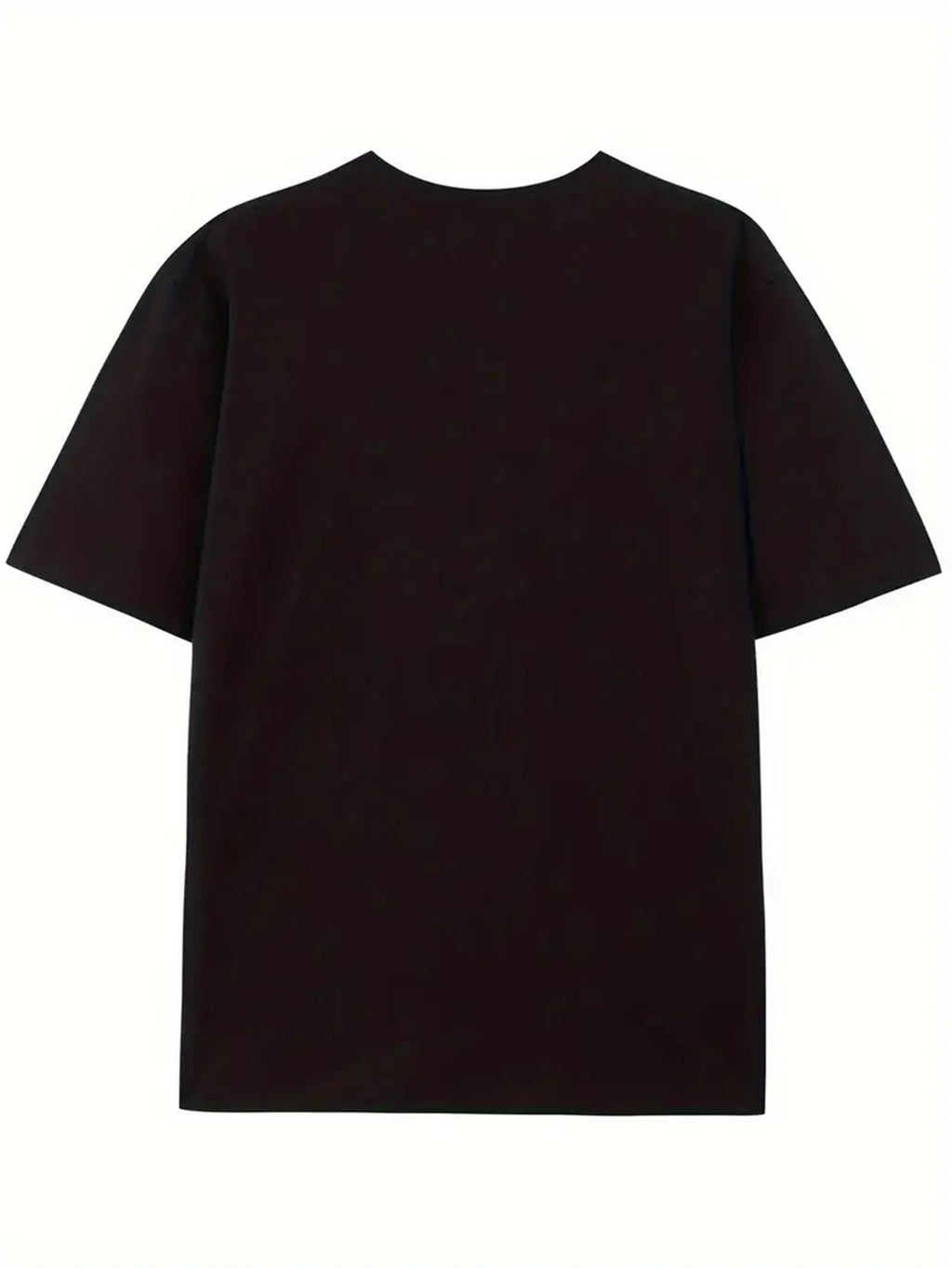 Men'S Bohemian Music Enthusiast T-Shirt - Soft And Breathable 180Gsm Material Featuring a Heartbeat And Guitar Design, Suitable for All Seasons, Casual Crew Neck Style, Machine Washable Regular Fit Black Shirt Ideal for Concerts And Everyday Wear